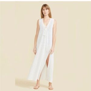 SITANO‎ Sorrento Dress White Crochet Pool Swim Beach Coverup